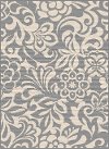 GCT1029 5x8 5 x 7 Medium Floral Gray Indoor-Outdoor Rug - Garden City-1