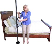 1100-B Black Security Pole & Grab Bar