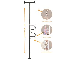 1100-B Black Security Pole & Grab Bar-4