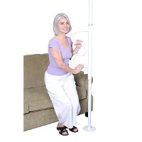 1100-W White Security Pole & Grab Bar-3