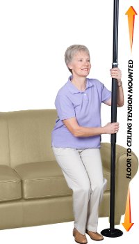 1150-B Black Security Pole -3