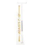 1150-W White Security Pole -2