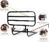 8000 Black EZ Adjust Bed Rail - Rails Collection-6