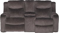 Coffee Brown Manual Reclining Loveseat - Marvel