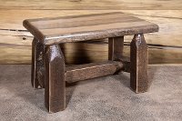 MWHCFSSL Rustic Brown Stool - Homestead