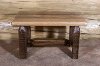 MWHCFSBSL Rustic Wooden Ottoman - Homestead