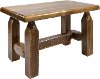 MWHCFSBSL Rustic Wooden Ottoman - Homestead -2
