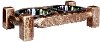 MWHCDFSSL Small Pet Rustic Barnwood and Stainless Feeder - Homestead