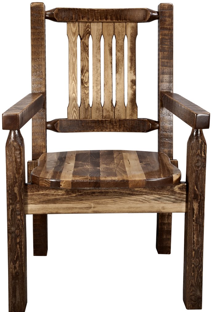 Homestead Rustic Captain's Dining Chair-1