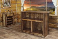 MWHCBWRSL Rustic Bar with Foot Rail - Homestead -3