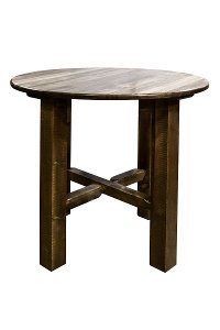 MWHCBTSL Rustic Dark Brown Pub Table - Homestead