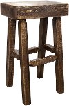 MWHCBNHLSL Half Log Bar Stool - Homestead -2