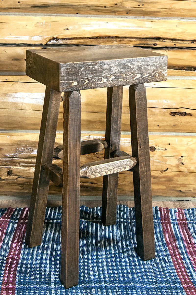 Homestead Half Log Bar Stool-1