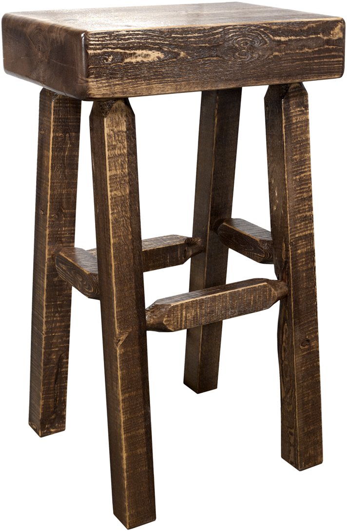 Homestead Half Log Bar Stool-2