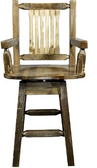 MWHCBSWSCASSL Captain's Swivel Bar Stool - Homestead