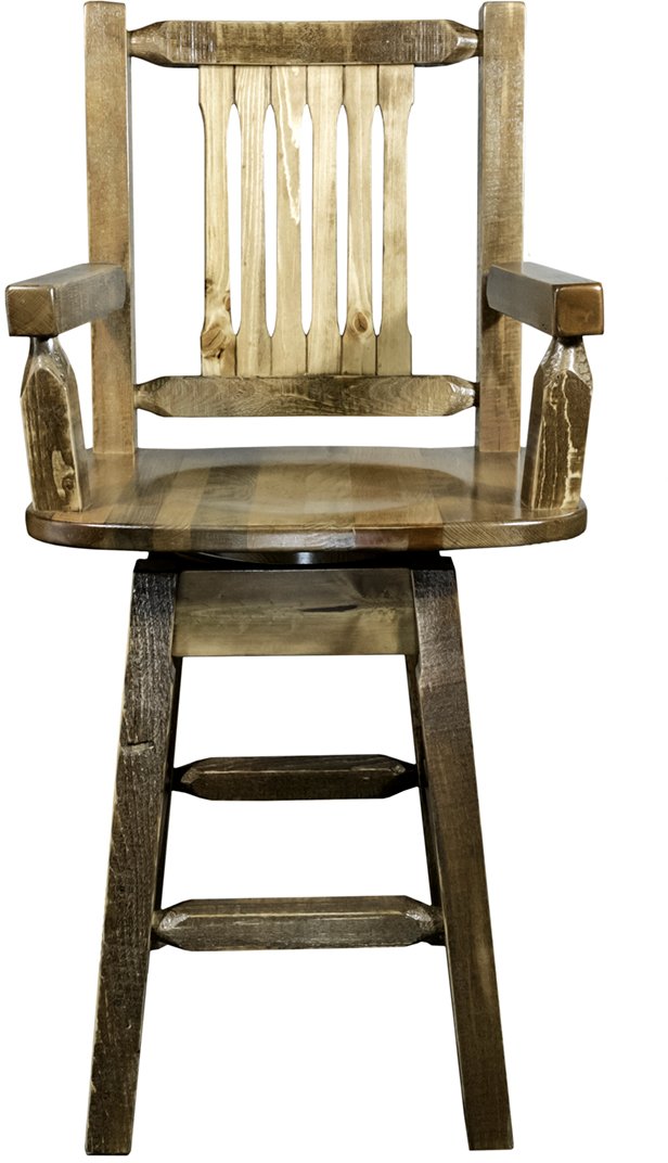 Homestead Captain's Swivel Bar Stool-1
