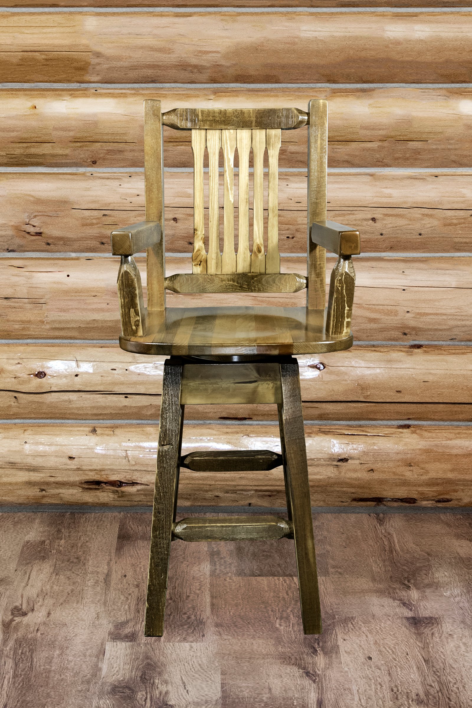 Homestead Captain's Swivel Bar Stool-2