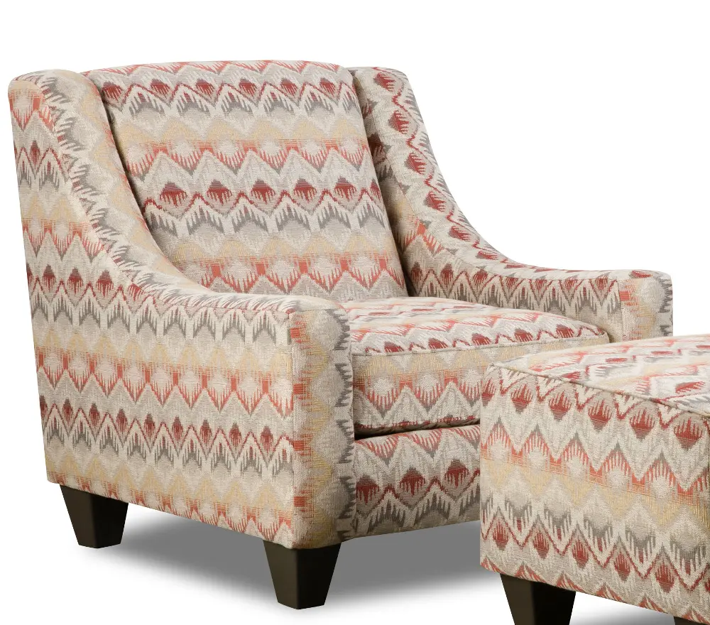 Loxley Southwest Upholstered Casual Accent Chair-1
