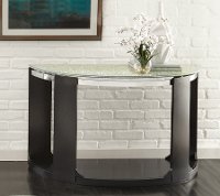 Crackle Glass Top Sofa Table - Croften