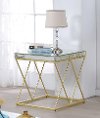 Mirror Glass Top End Table - Vista