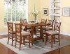 Jaren Brown 5-Piece Counter Height Dining Set