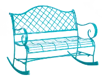Turquoise Metal Rocker