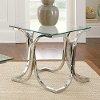 Contemporary Glass End Table - Leonardo-1