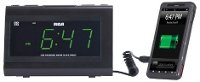 RC142Z RCA Dual Wake Clock Radio with USB Charging-2
