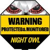 A-GYSS Night Owl Reflective Outdoor Yard Stake Sign