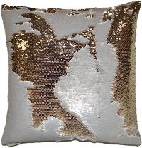 Ivory 20 Inch Mermaid Throw Pillow