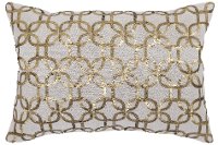 Gold Linen Throw Pillow