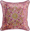 Fuchsia Multi Color Throw Pillow