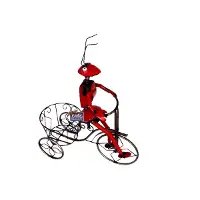 Ant On Bicycle With Planter