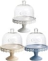Assorted Metal and Glass Cake Stand