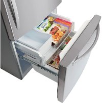 LDCS24223S LG 24.1 cu. ft. Bottom Freezer Refrigerator - 33 Inch Stainless Steel-8