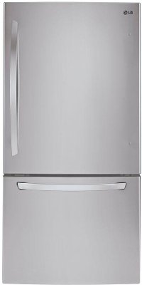 LDCS24223S LG Wide Bottom Freezer Refrigerator - 33 Inch Stainless Steel