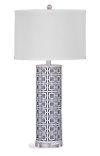 Metal with Gray Fabric Table Lamp