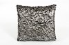 Silver Veda Rose 18 Inch Throw Pillow
