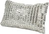 Silver Baguette Throw Pillow