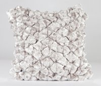 Shimmer Pebble 18 Inch Platinum Throw Pillow