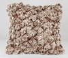 Shimmer Pebble 18 Inch Ginger Ale Throw Pillow
