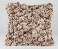 Shimmer Pebble 18 Inch Ginger Ale Throw Pillow