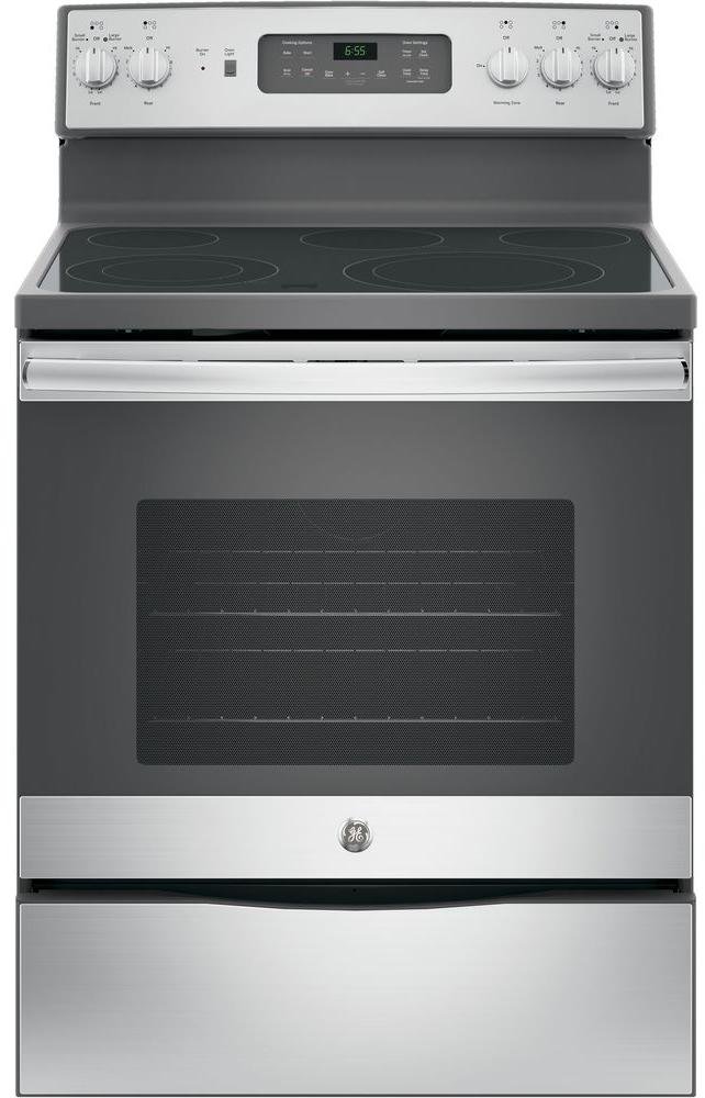 JB655SKSS GE 30 Inch Electric Range with Self-clean - 5.3 cu. ft. Stainless Steel-1