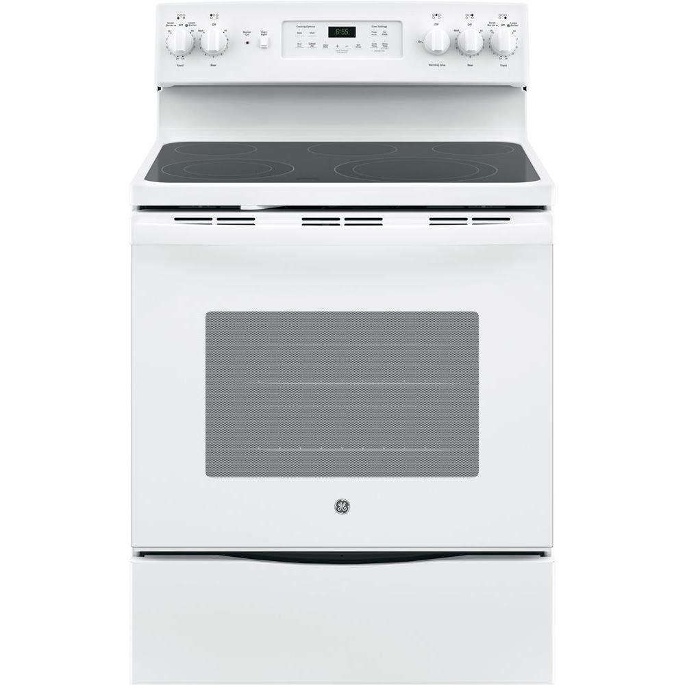 JB655DKWW GE Electric Slide-in Range - 5.3 cu. ft. White-1