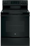 JB655DKBB GE 30 Inch Electric Convection Range - 5.3 cu. ft. Black
