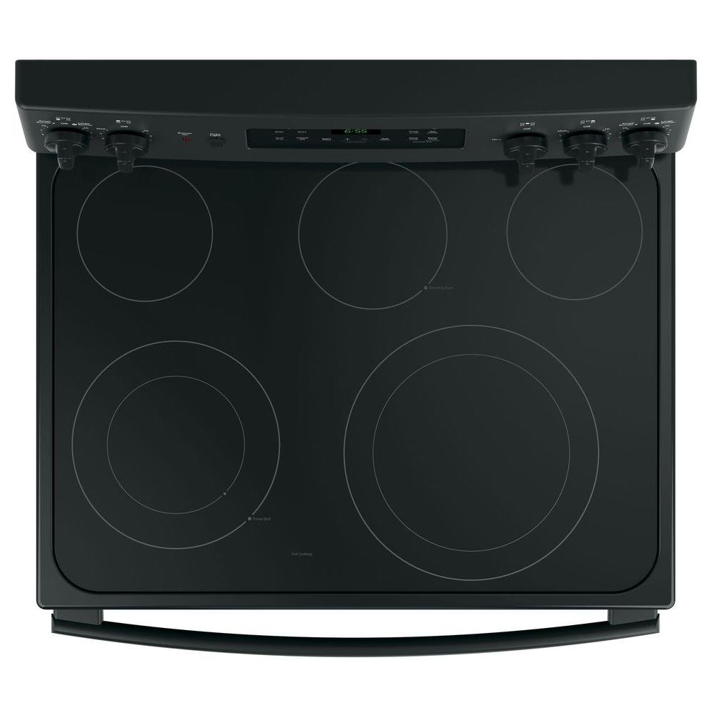 JB655DKBB GE 30 Inch Electric Convection Range - 5.3 cu. ft. Black-2