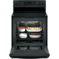 JB655DKBB GE 30 Inch Electric Convection Range - 5.3 cu. ft. Black-4