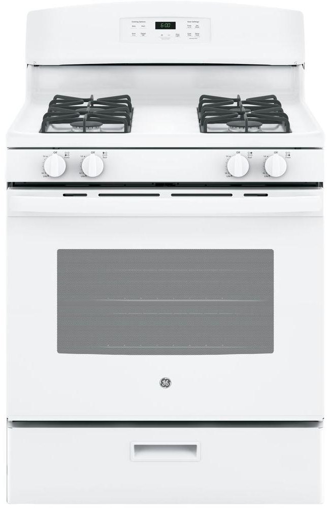 JGBS60DEKWW GE Gas Range - 4.8 cu. ft. White-1