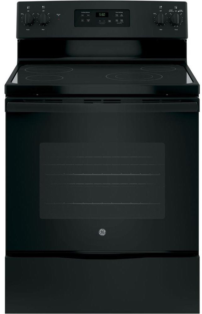JBS60DKBB GE 30 Inch Electric Range - 5.3 cu. ft. Black-1