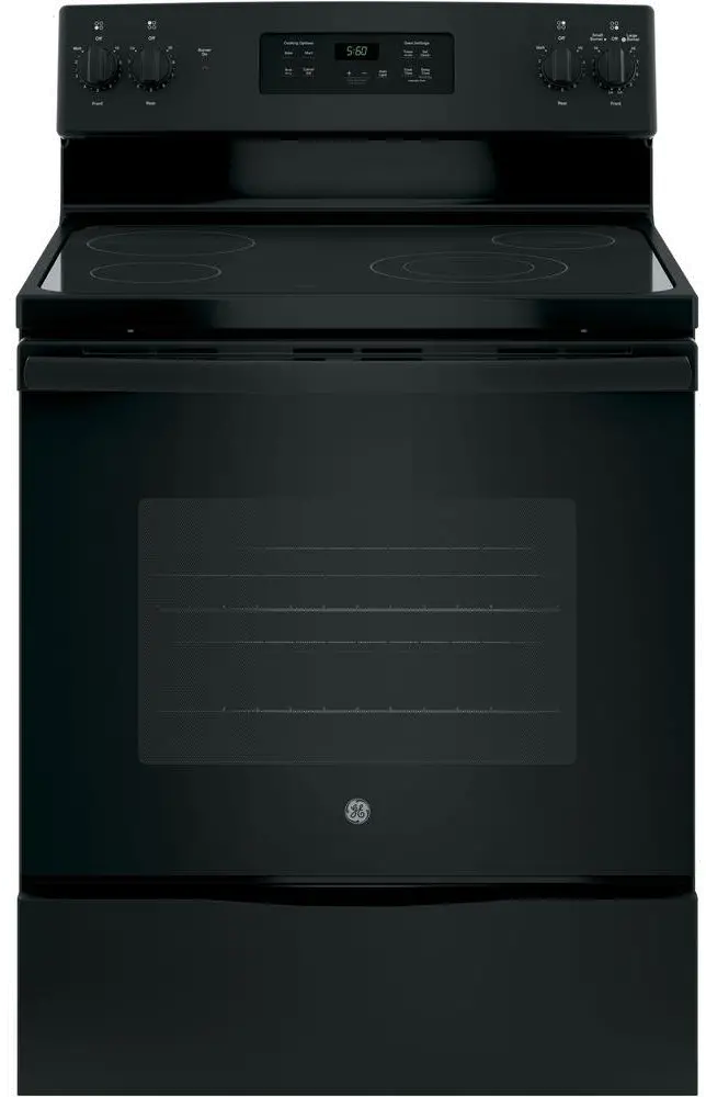 JBS60DKBB GE 30 Inch Electric Range - 5.3 cu. ft. Black-1